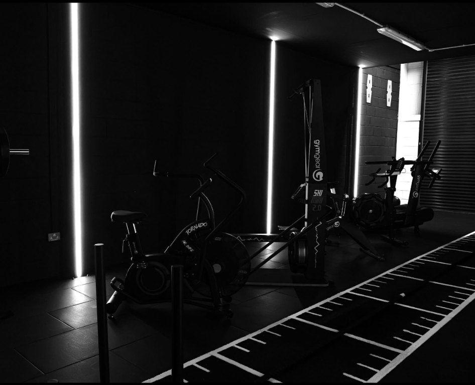 Commercial gym power and lighting